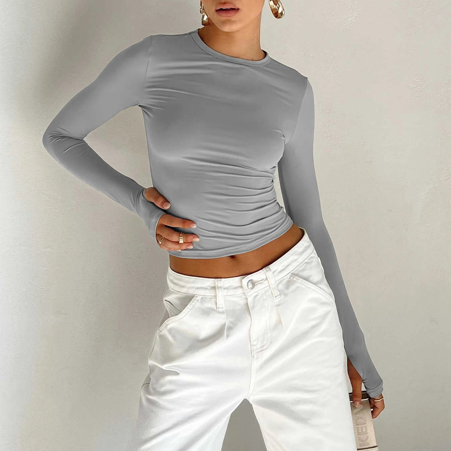 Lorvaya's Long Sleeve Crop Top™